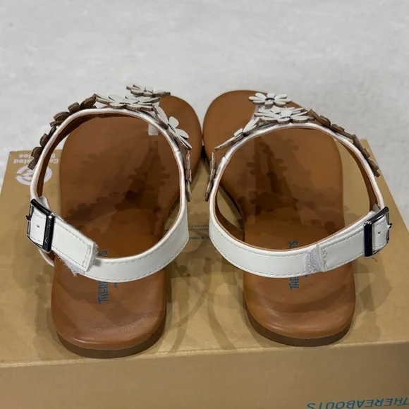 Thereabouts ,Size3 (Girl)White Floral Sandals - Picture 4 of 17